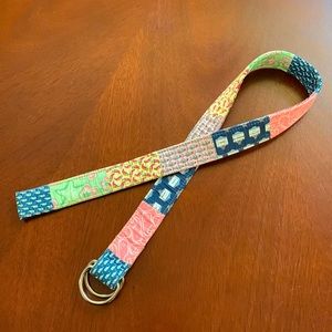 Vineyard Vines 100% cotton D-ring belt
